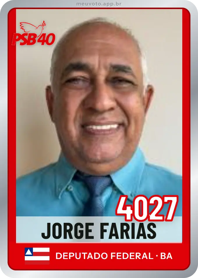 Carta de Jorge Farias, número 4027, PSB