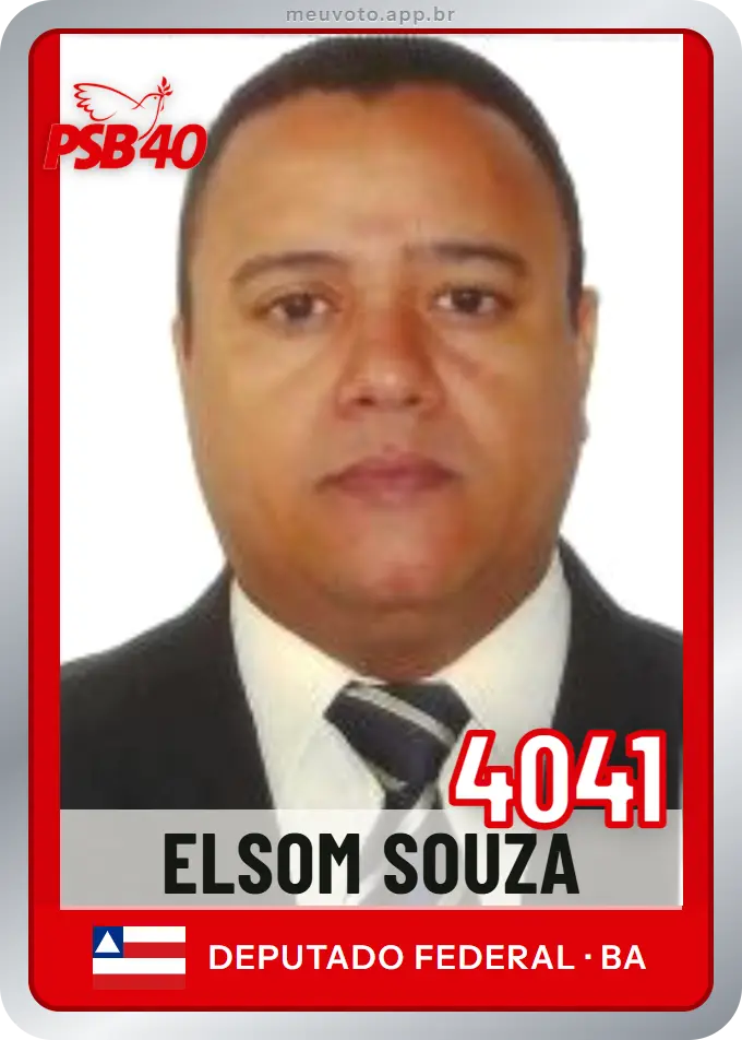 Carta de Elsom Souza, número 4041, PSB