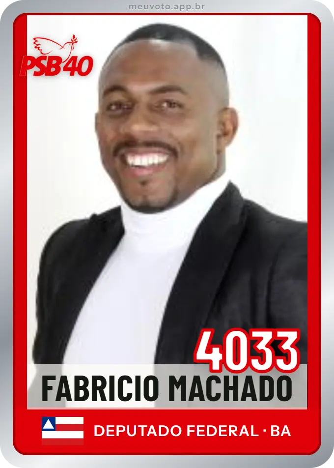 Carta de Fabricio Machado, número 4033, PSB