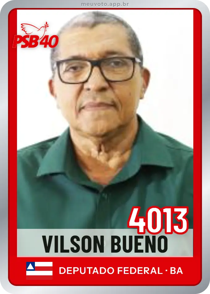 Carta de Vilson Bueno, número 4013, PSB