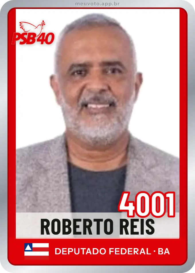 Carta de Roberto Reis, número 4001, PSB