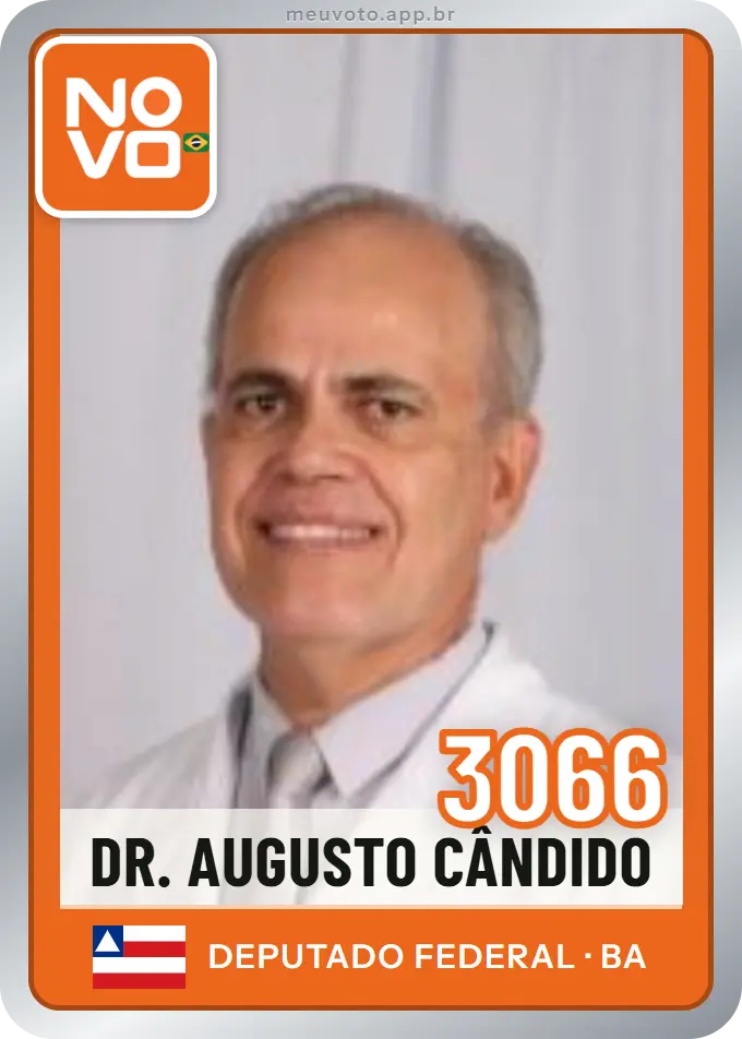Carta de Dr. Augusto Cândido, número 3066, Novo