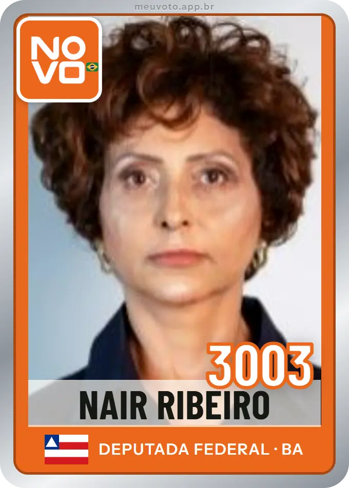 Carta de Nair Ribeiro, número 3003, Novo