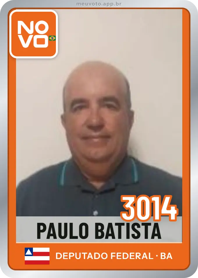 Carta de Paulo Batista, número 3014, Novo