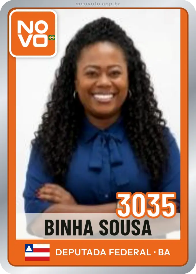 Carta de Binha Sousa, número 3035, Novo