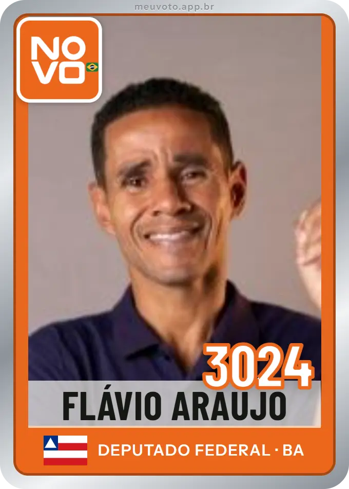 Carta de Flávio Araújo, número 3024, Novo