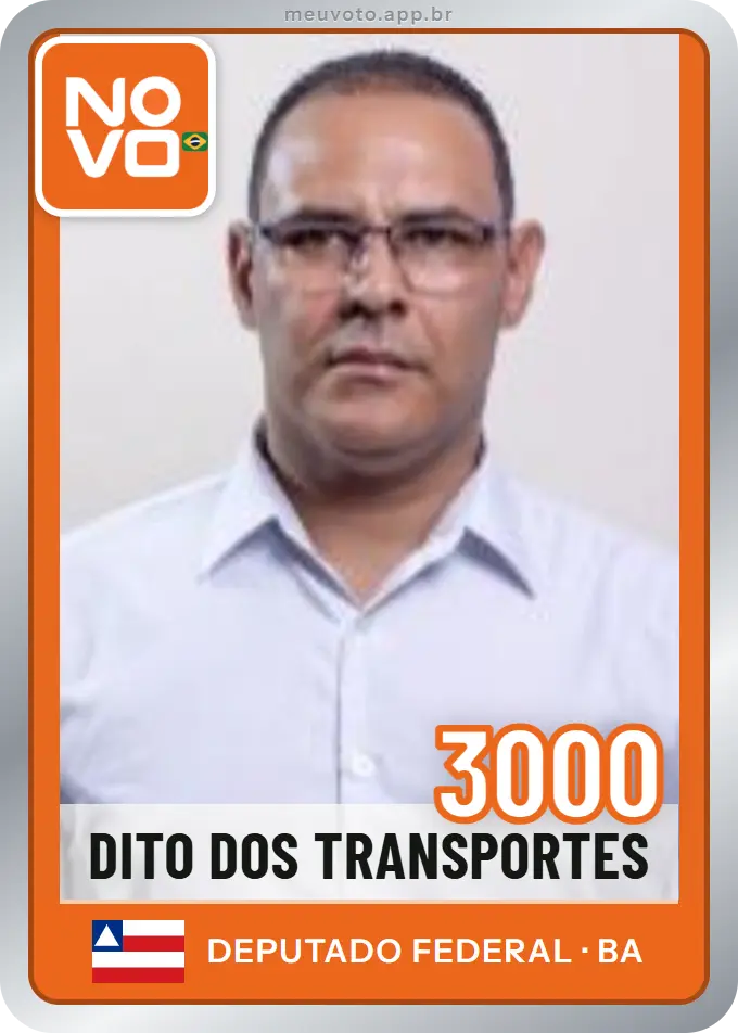 Carta de Dito dos Transportes, número 3000, Novo