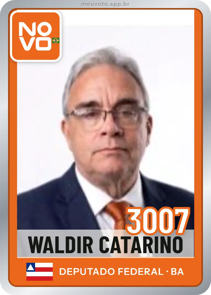 Carta de Waldir Catarino, número 3007, Novo