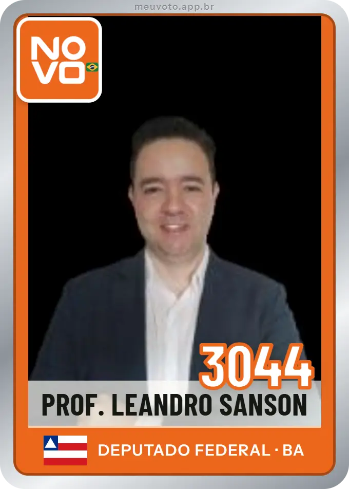 Carta de Prof. Leandro Sanson, número 3044, Novo