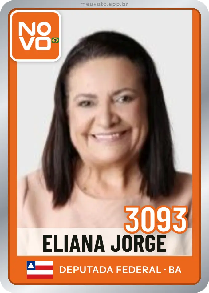 Carta de Eliana Jorge, número 3093, Novo