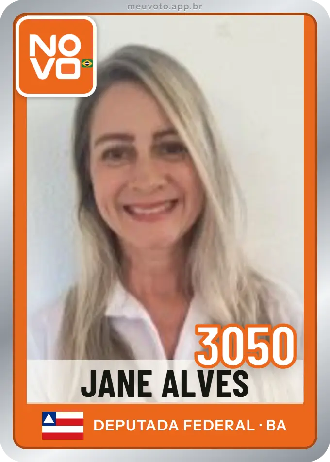 Carta de Jane Alves, número 3050, Novo