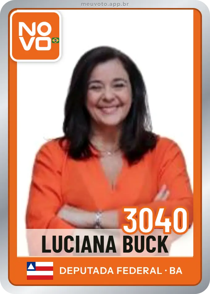 Carta de Luciana Buck, número 3040, Novo