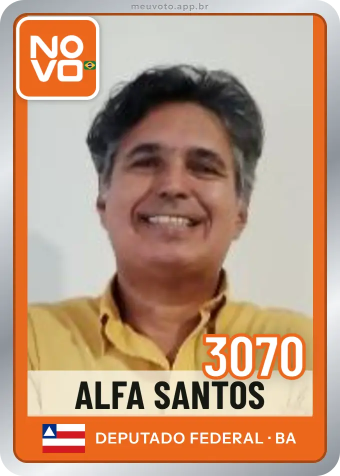 Carta de Alfa Santos, número 3070, Novo