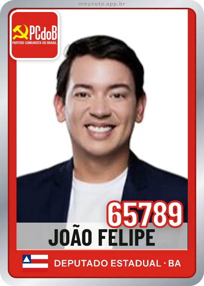 Carta de João Felipe, número 65789, PCdoB