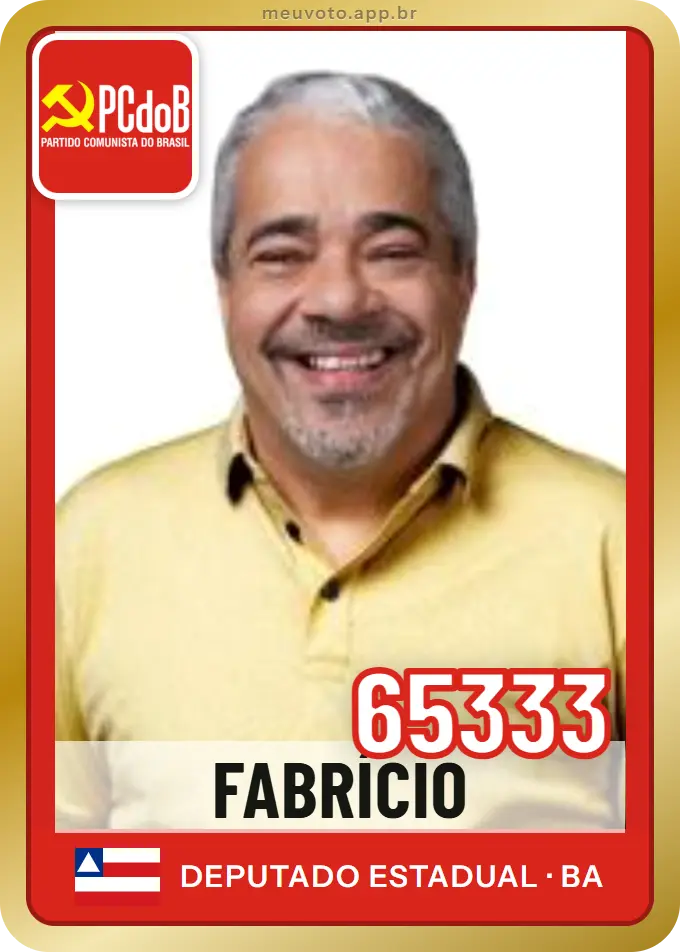 Carta de Fabrício, número 65333, PCdoB