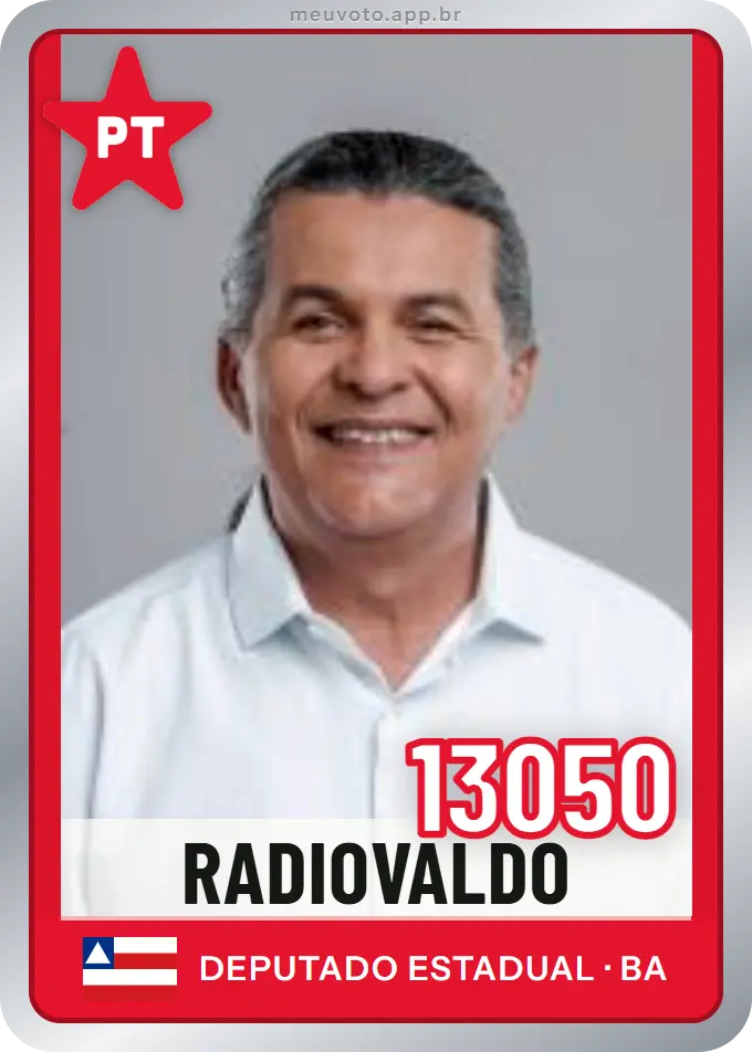 Carta de Radiovaldo, número 13050, PT