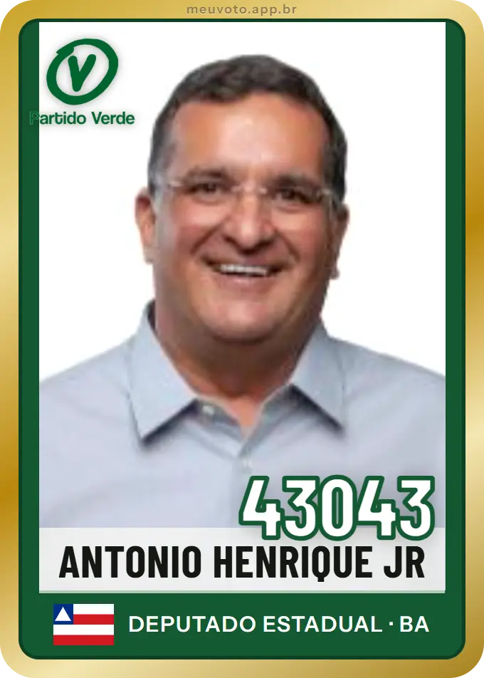 Carta de Antonio Henrique Jr, número 43043, PV