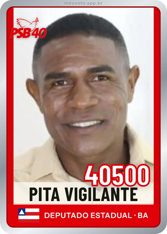Carta de Pita Vigilante, número 40500, PSB