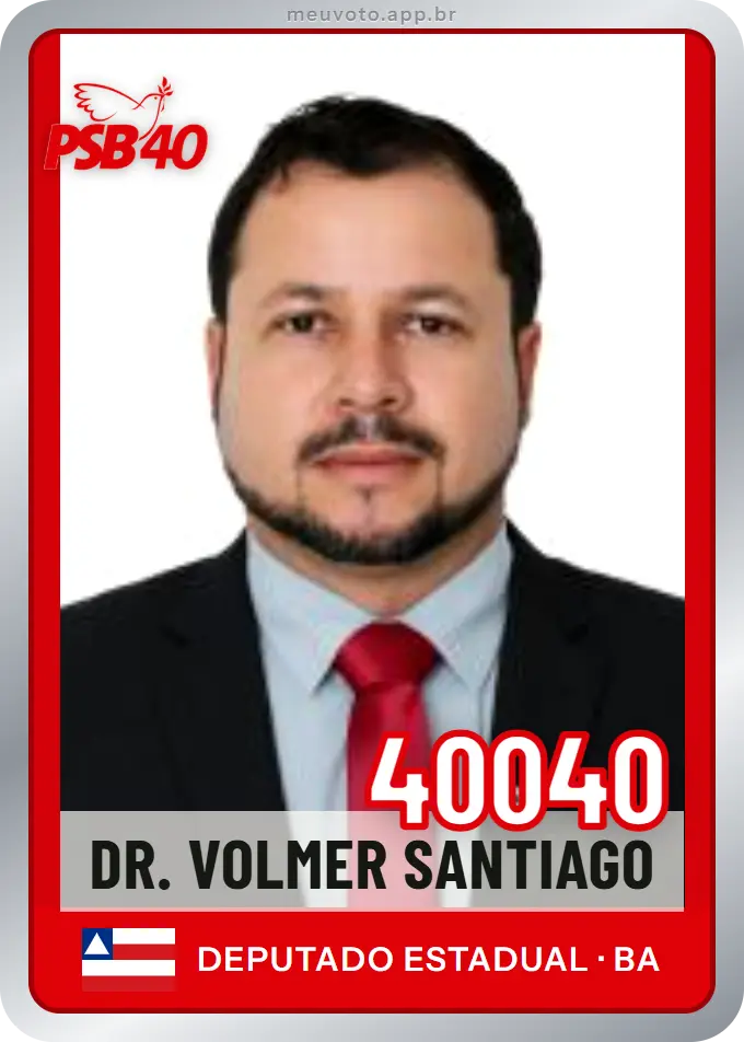 Carta de Dr. Volmer Santiago, número 40040, PSB