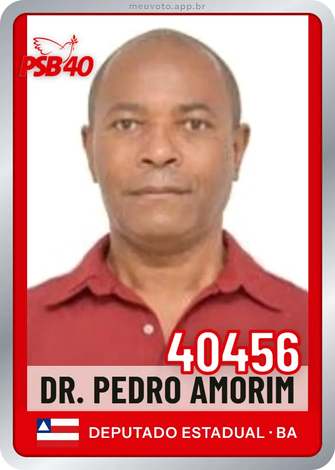 Carta de Dr. Pedro Amorim, número 40456, PSB