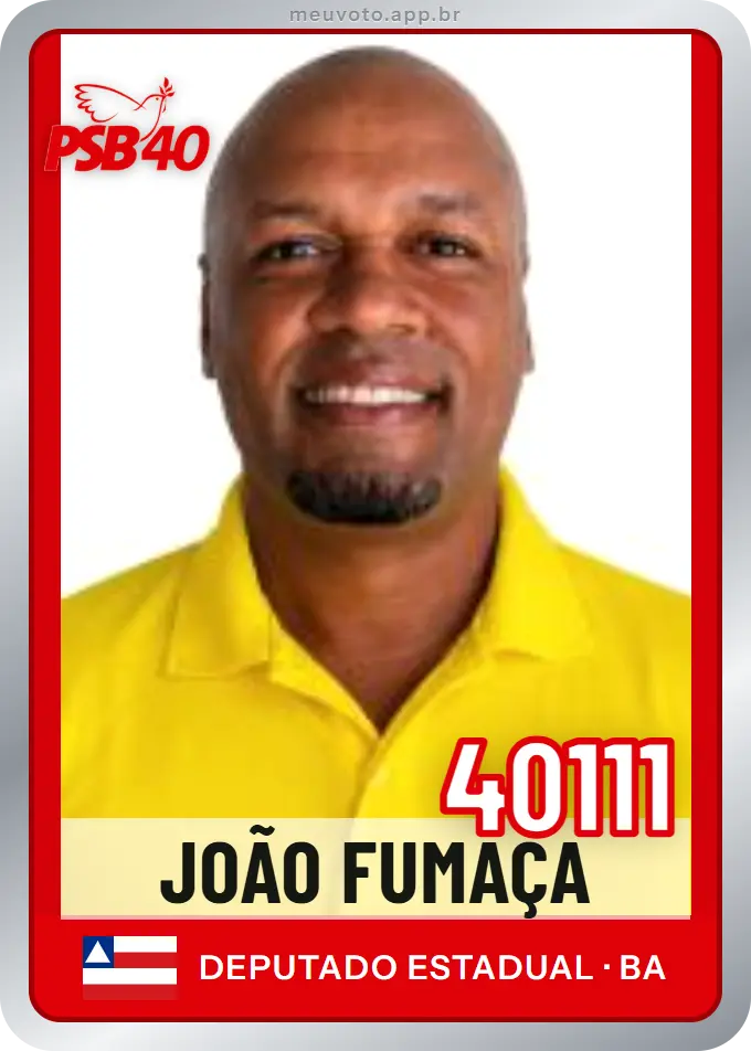 Carta de João Fumaça, número 40111, PSB