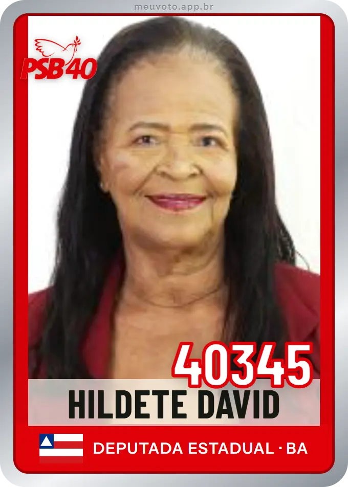 Carta de Hildete David, número 40345, PSB