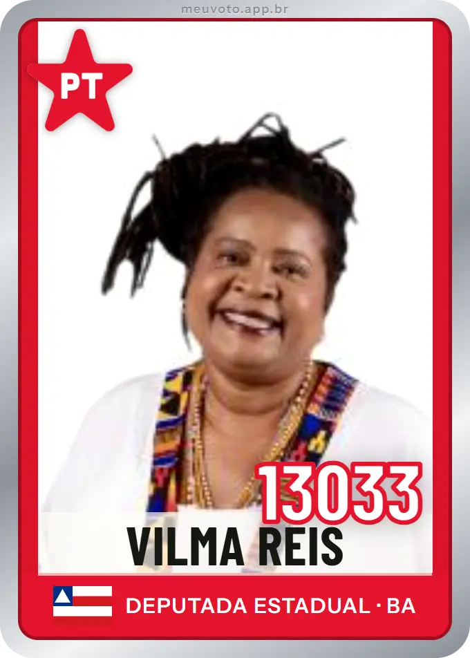 Carta de Vilma Reis, número 13033, PT