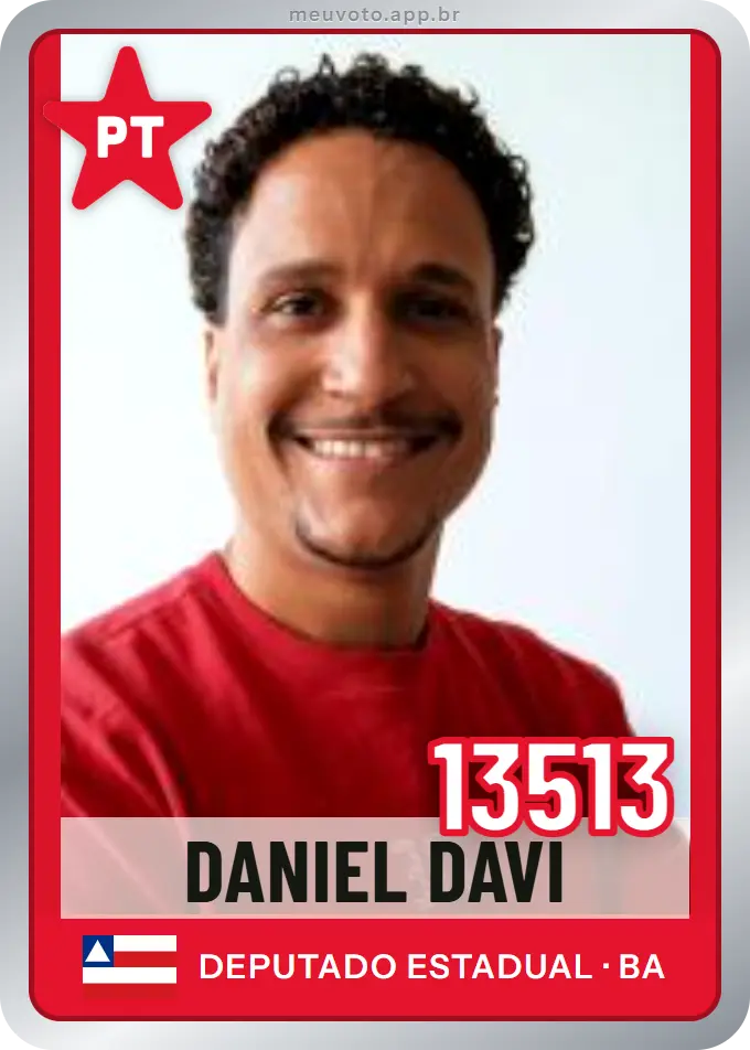 Carta de Daniel Davi, número 13513, PT