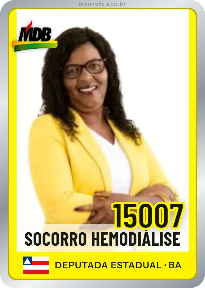 Carta de Socorro Hemodiálise, número 15007, MDB