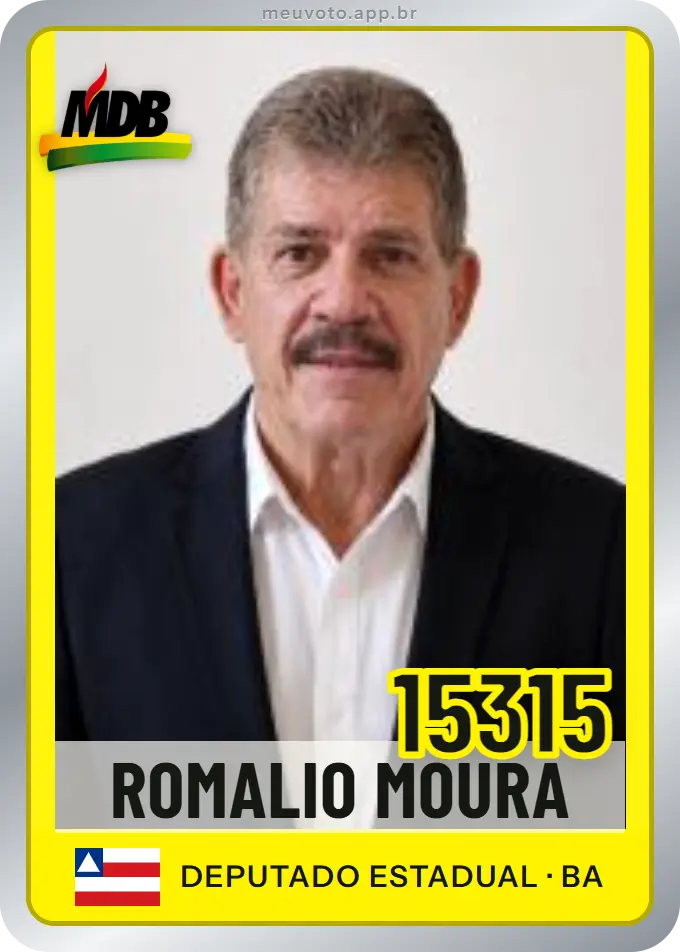Carta de Romalio Moura, número 15315, MDB