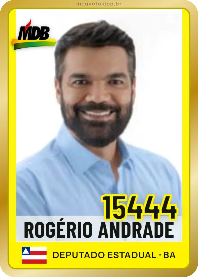 Carta de Rogério Andrade, número 15444, MDB