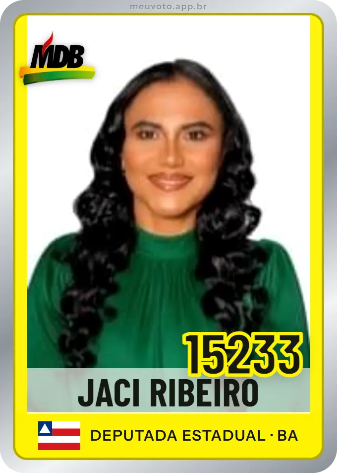 Carta de Jaci Ribeiro, número 15233, MDB