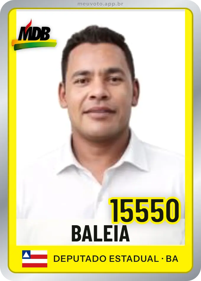 Carta de Baleia, número 15550, MDB