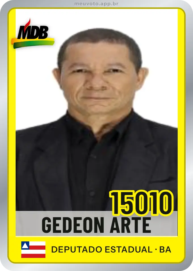 Carta de Gedeon Arte, número 15010, MDB