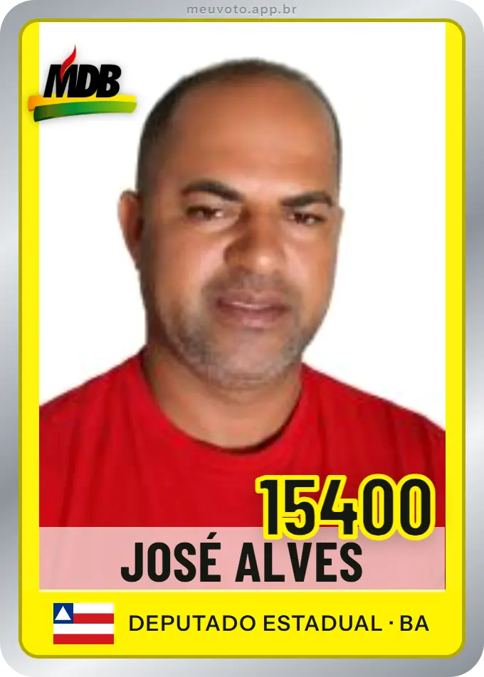 Carta de José Alves, número 15400, MDB