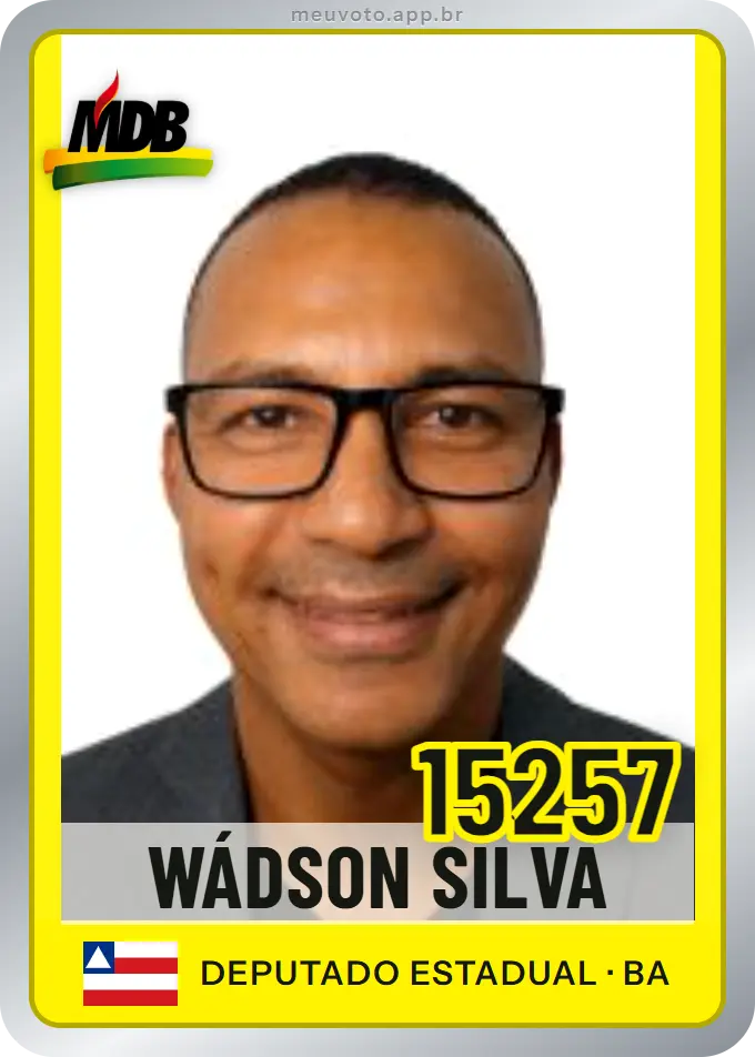 Carta de Wádson Silva, número 15257, MDB
