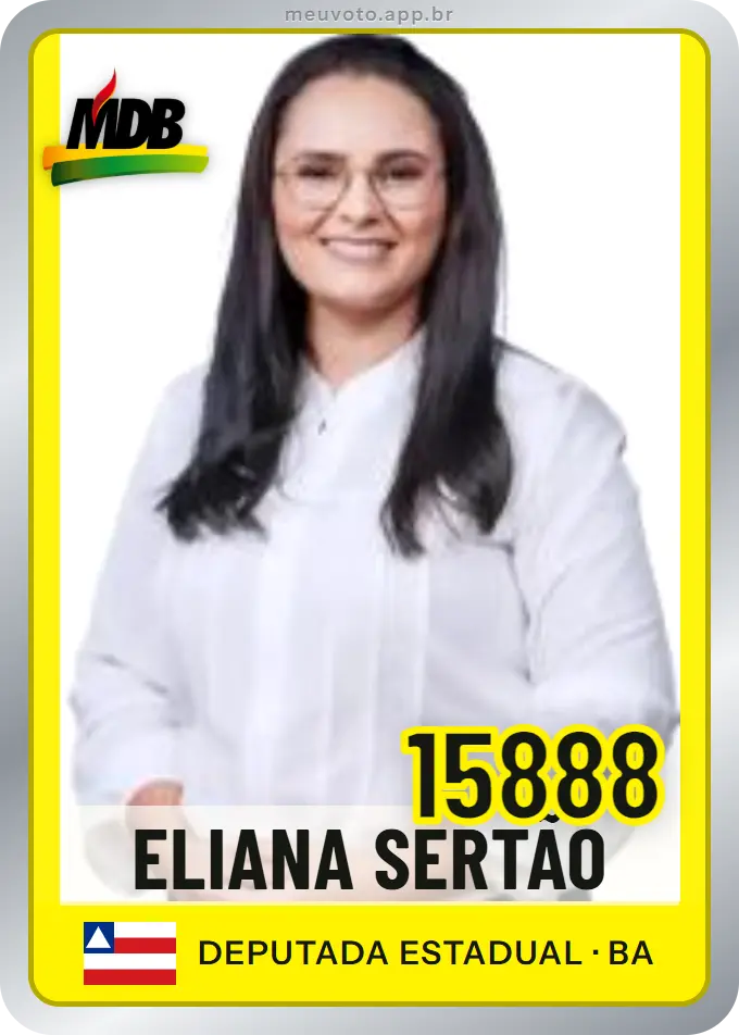 Carta de Eliana Sertão, número 15888, MDB