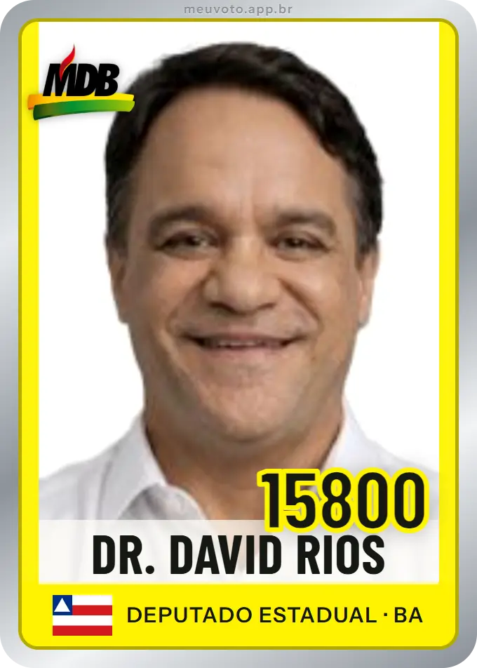 Carta de Dr. David Rios, número 15800, MDB