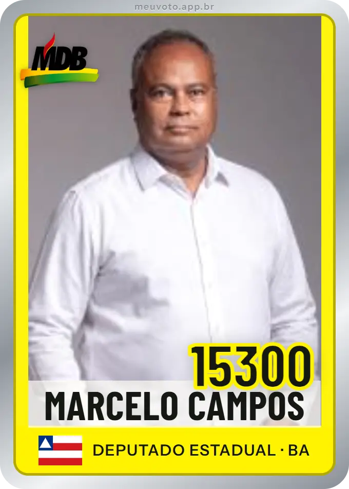 Carta de Marcelo Campos, número 15300, MDB