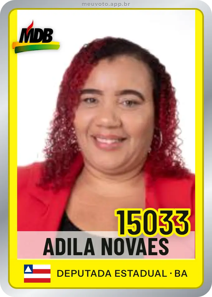 Carta de Adila Novaes, número 15033, MDB