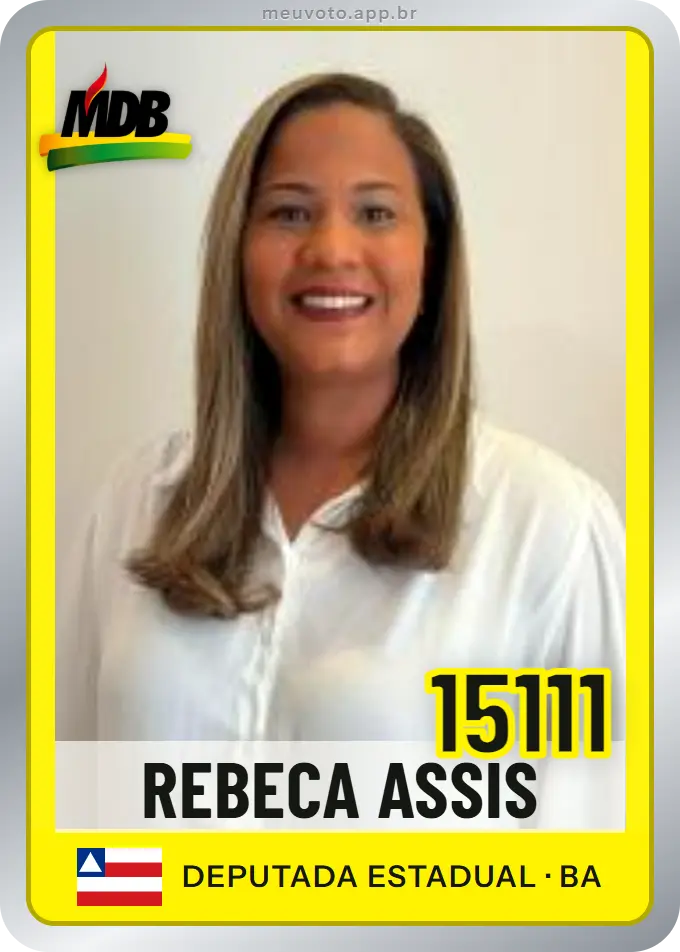 Carta de Rebeca Assis, número 15111, MDB