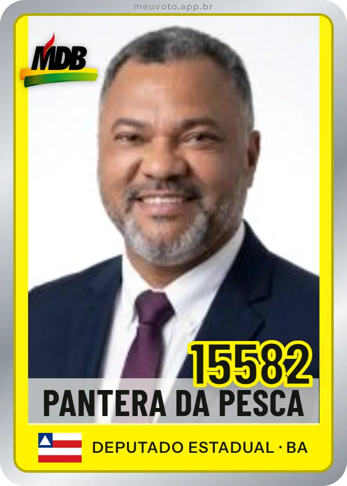 Carta de Pantera da Pesca, número 15582, MDB