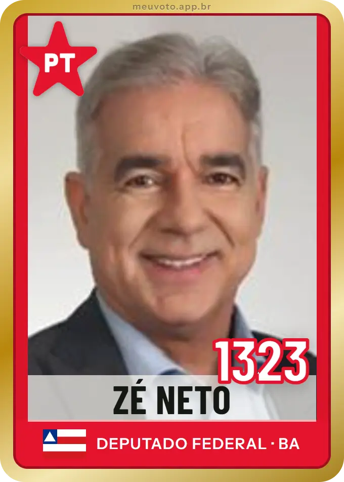 Carta de Zé Neto, número 1323, PT