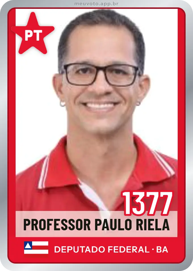 Carta de Professor Paulo Riela, número 1377, PT