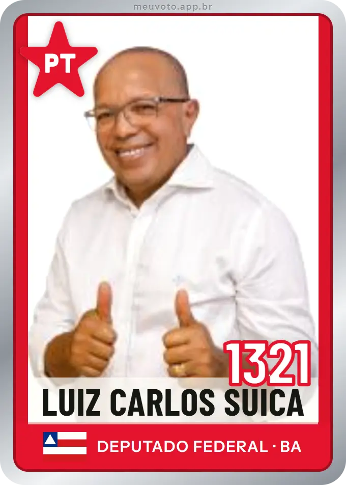 Carta de Luiz Carlos Suica, número 1321, PT