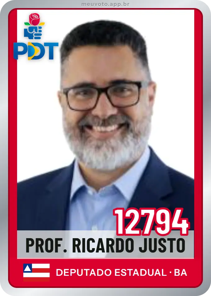 Carta de Prof. Ricardo Justo, número 12794, PDT