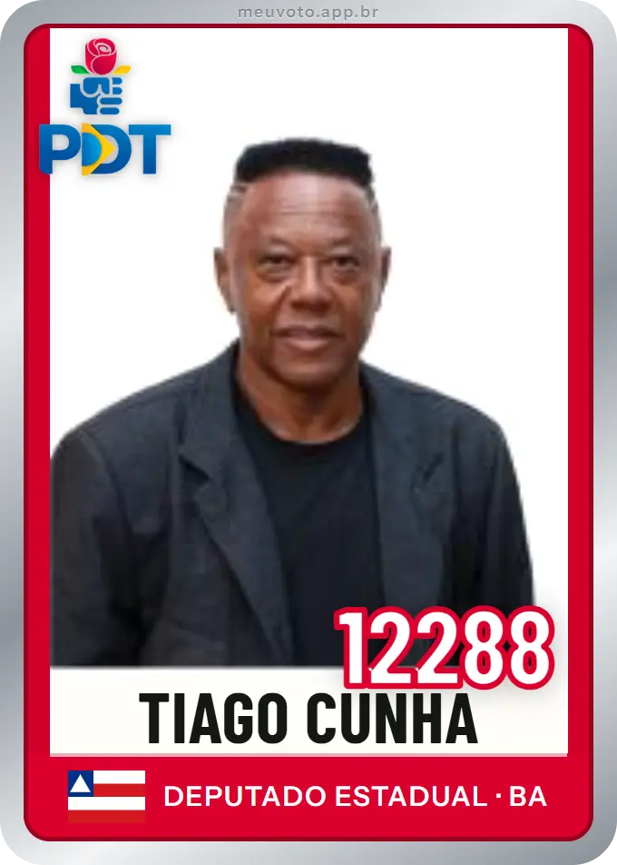 Carta de Tiago Cunha, número 12288, PDT