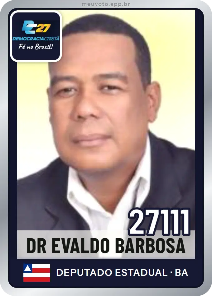 Carta de Dr Evaldo Barbosa, número 27111, DC