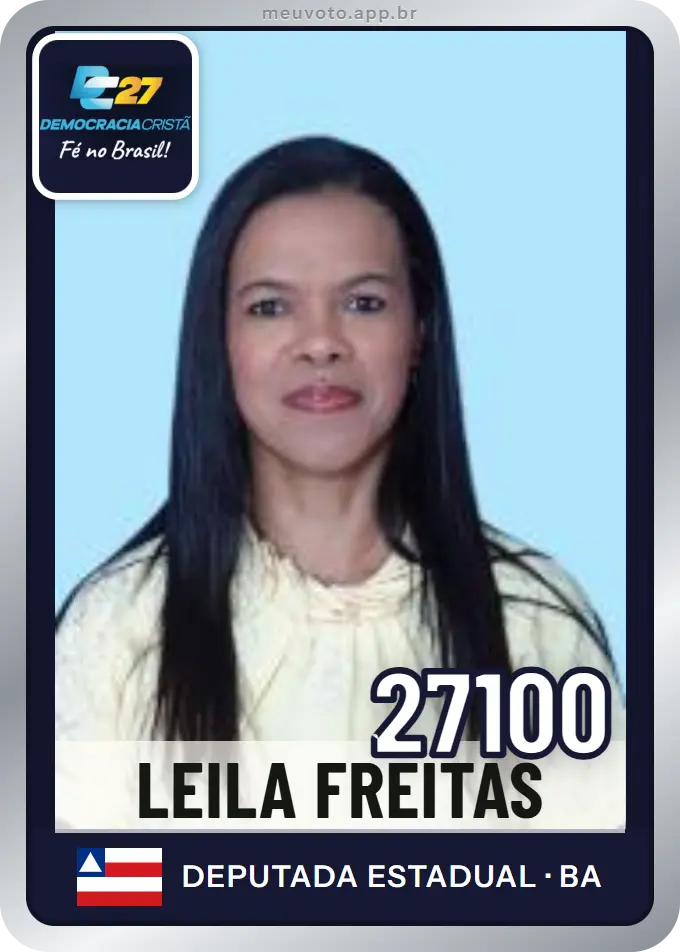 Carta de Leila Freitas, número 27100, DC