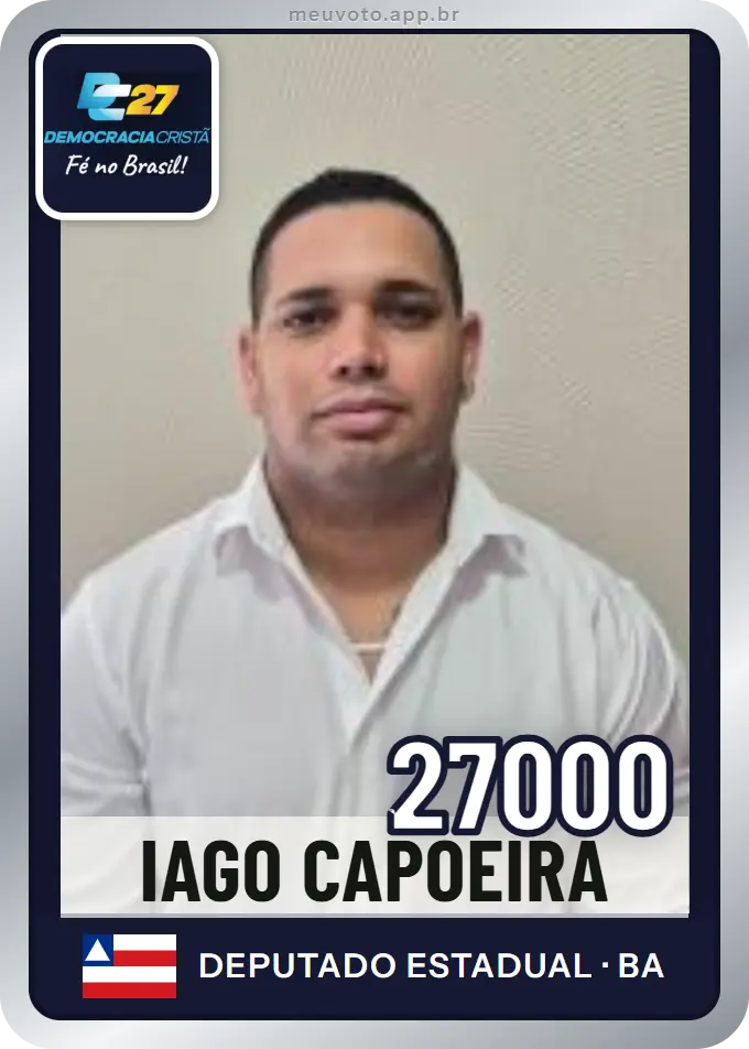 Carta de Iago Capoeira, número 27000, DC